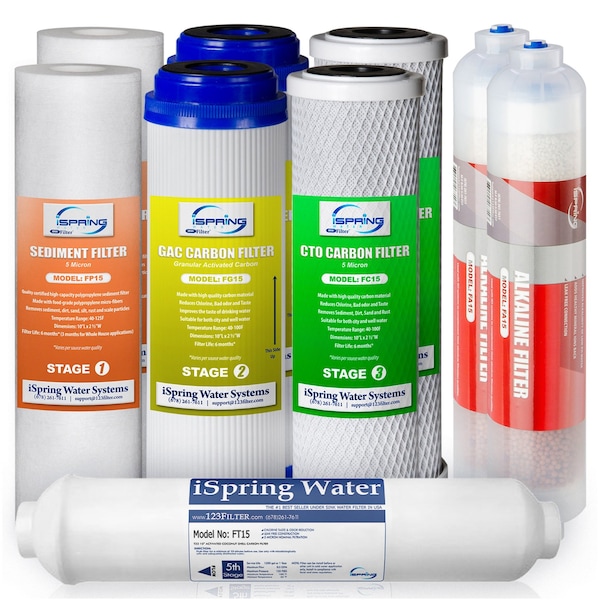 1Year Reverse Osmosis Replacement Cartridge Pack Set 9PK